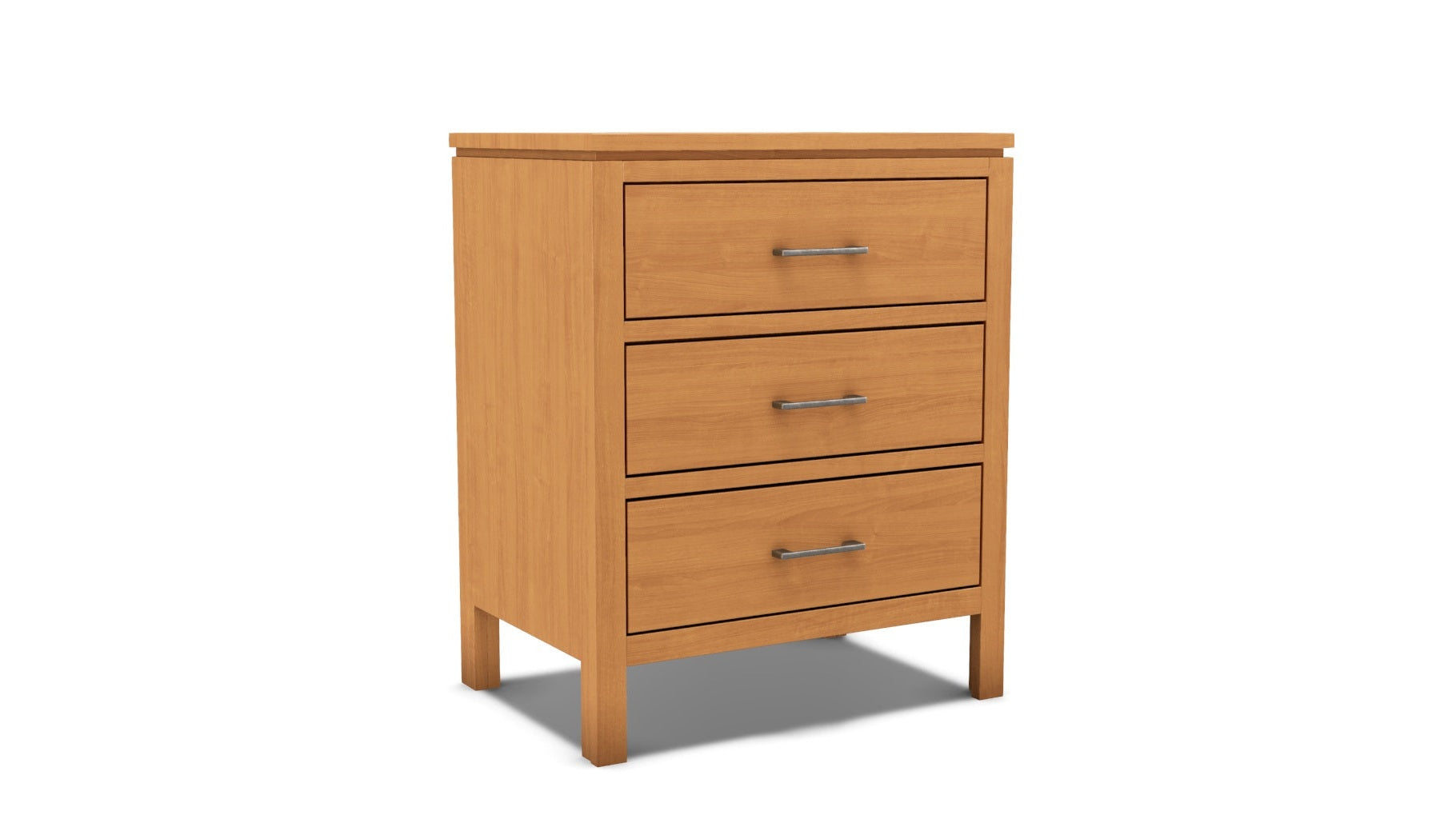 2 West 3 Drawer Wide Nightstand