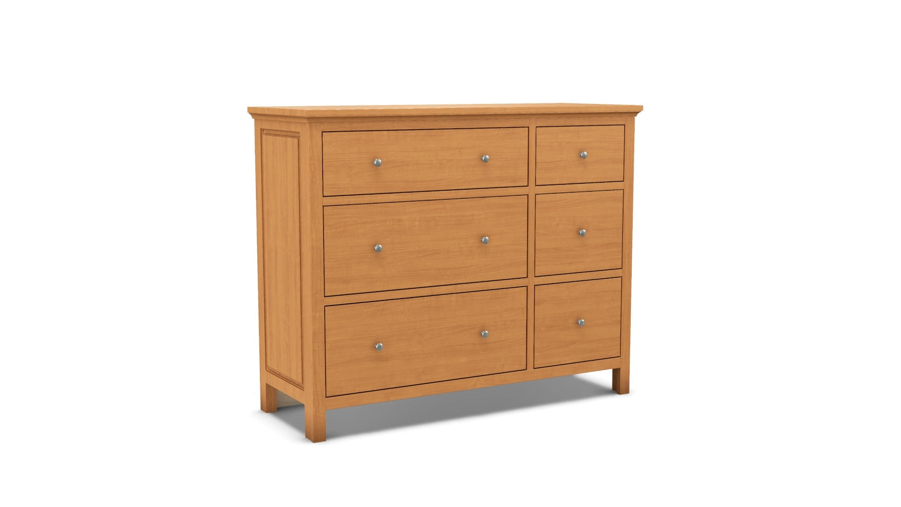 Heritage 6 Drawer Combo Dresser