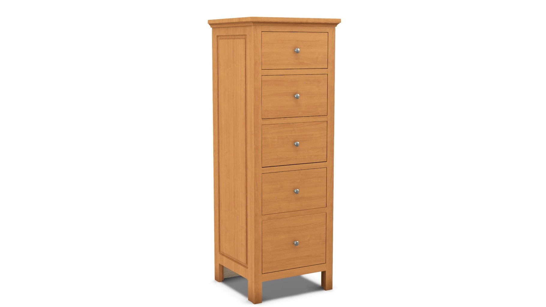Heritage 5 Drawer Lingerie Chest in Solid Alder Wood